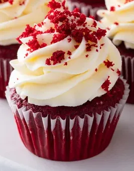 Red Velvet Jumbo Filled Cupcake