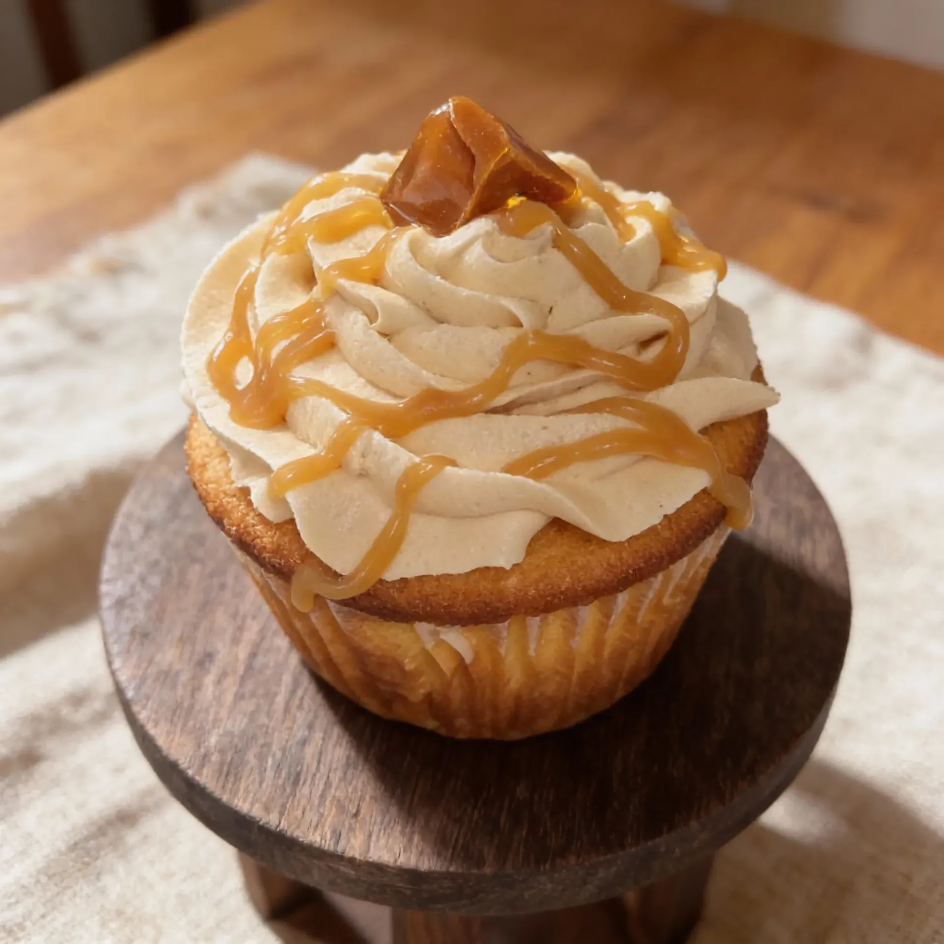 Salted Caramel Jumbo Filled Cupcake