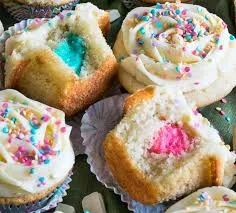 Gender Reveal Jumbo Filled Cupcakes
